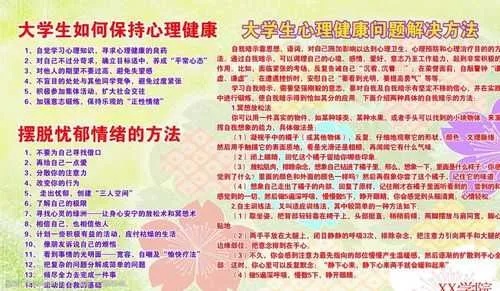 大学生保持身心健康的途径和方法？