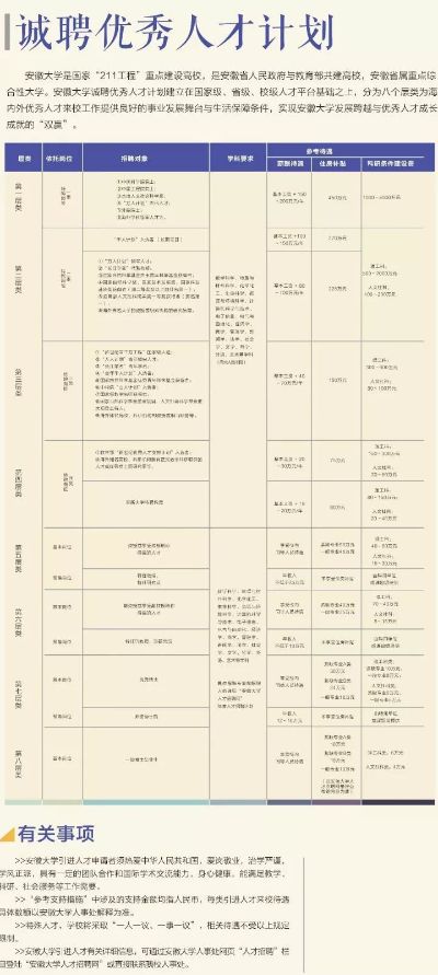 安徽大学人才招聘的长尾关键词有哪些